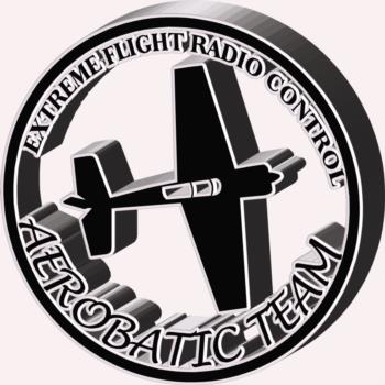 3 Dimensional Extreme Flight round- black rc digital decal